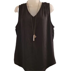 Elegant Black Sleeveless Top